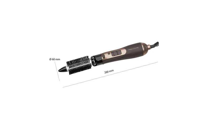 ProfiCare Warmluft-Lockenbürste PC-HAS 3011 braun/bronze