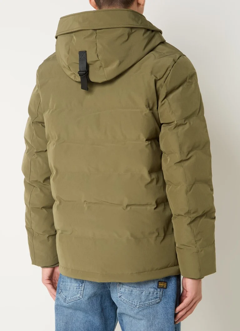 Airforce Mitchell padded jacket with hood and zip pockets