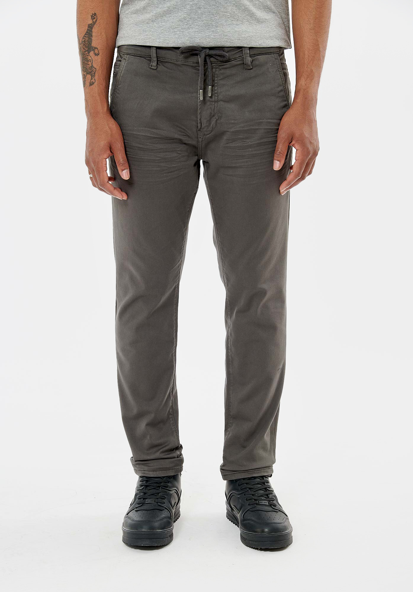 IRWIX  Jean slim relaxed gris homme