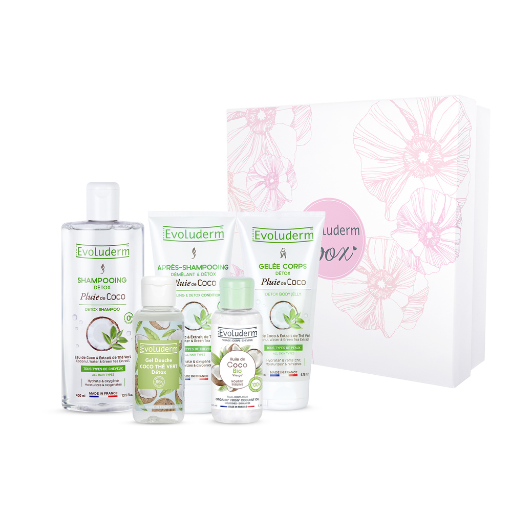 evoluderm Pluie de Coco Coffret Pluie de Coco Corps & Cheveux