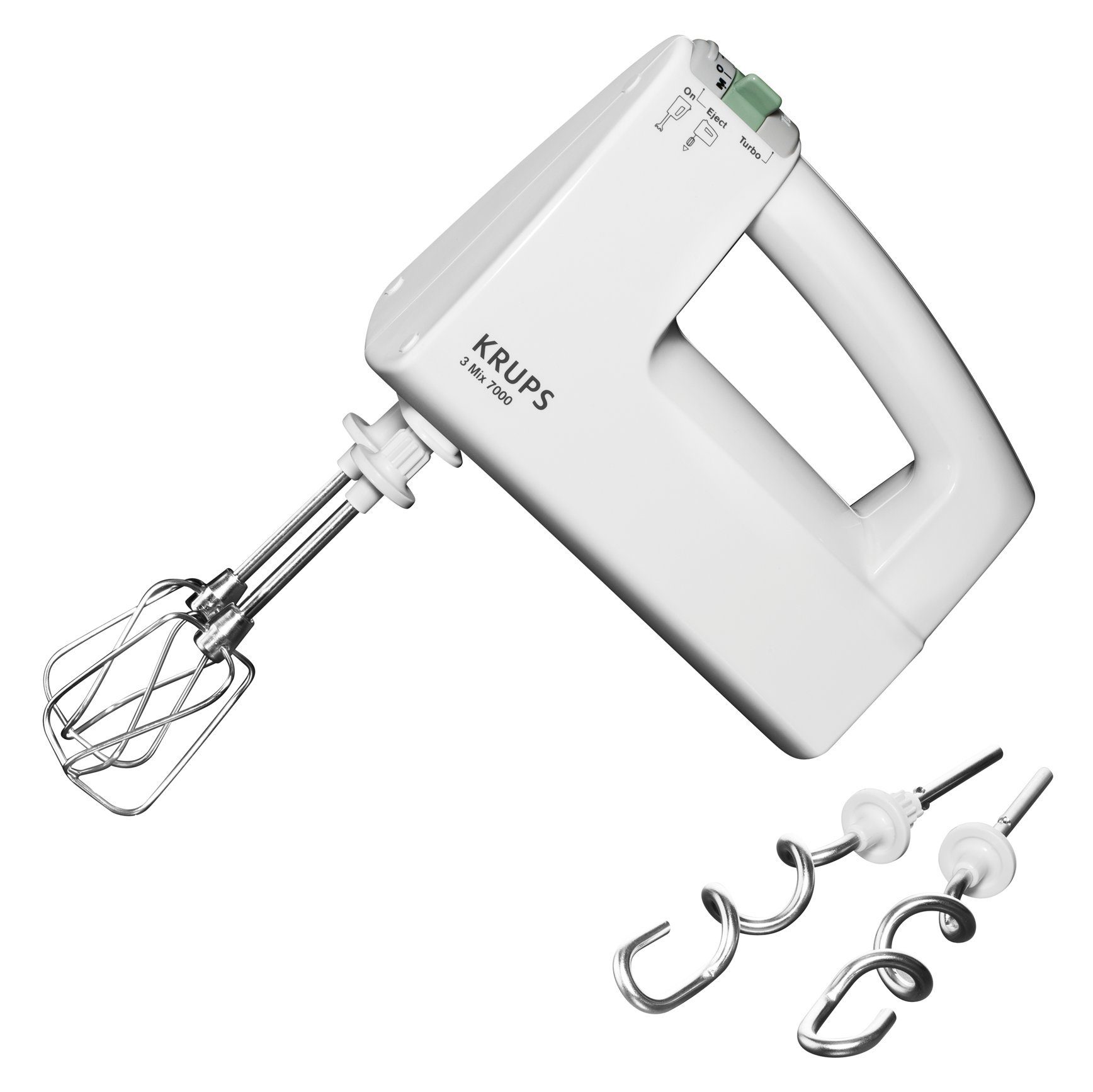 Krups Handmixer 3 Mix 7000, 500 W, Stufenlose Geschwindigkeit, Turbostufe