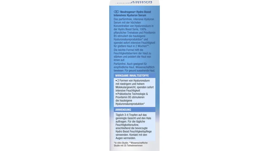 Neutrogena Hydro Boost Hyaluron Konzentrat 15 ml