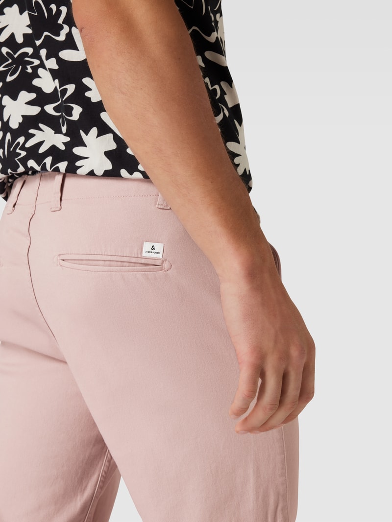 Bermudas mit französischen Eingrifftaschen Modell 'DAVE' in altrosa