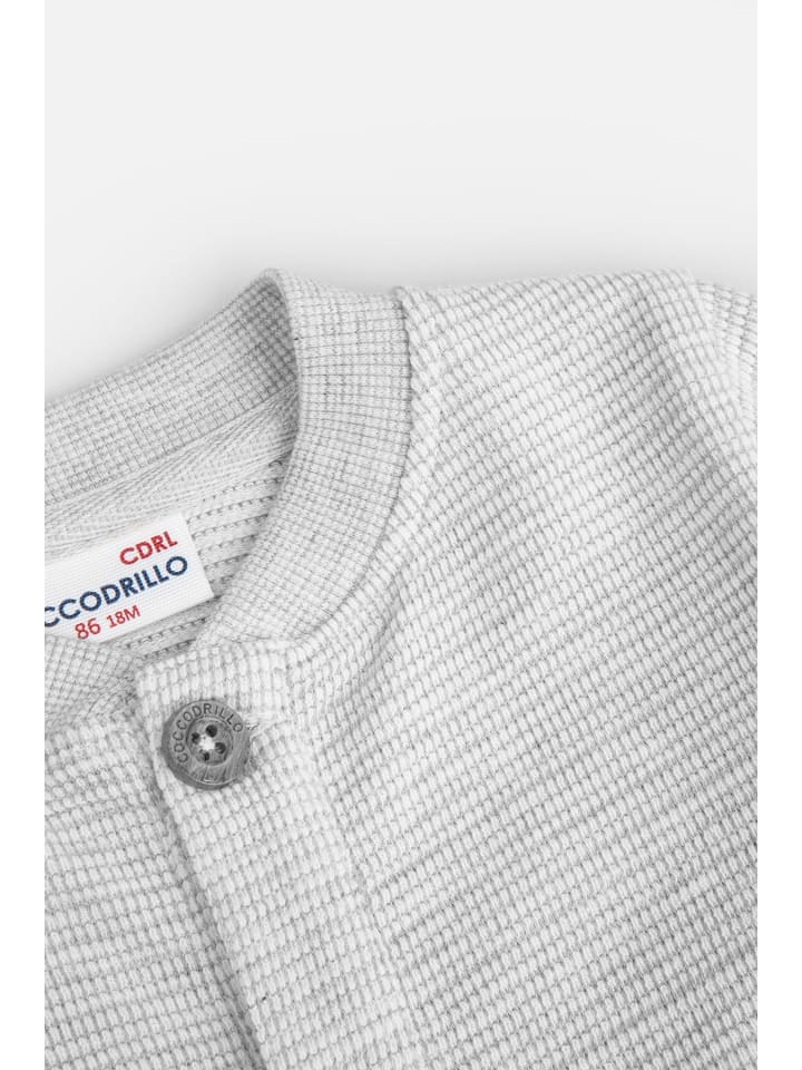 Coccodrillo Sweatshirt mit Reißverschluss in grau günstig kaufen