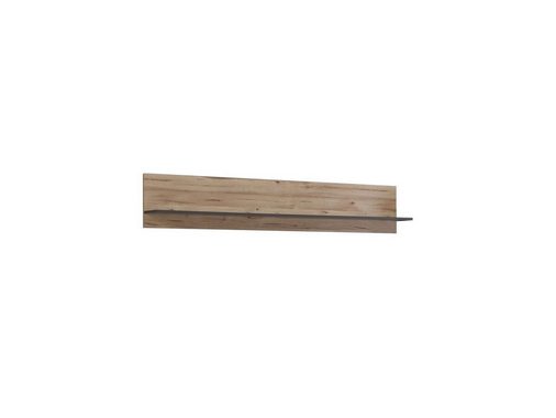möbel-direkt.de Wohnwand Como, (Komplett Set, 4-St., Standvitrine + Wandboard + TV- Schrank + Highboard), Selbsteinzug, Dämpfungsbeschläge, Beleuchtung
