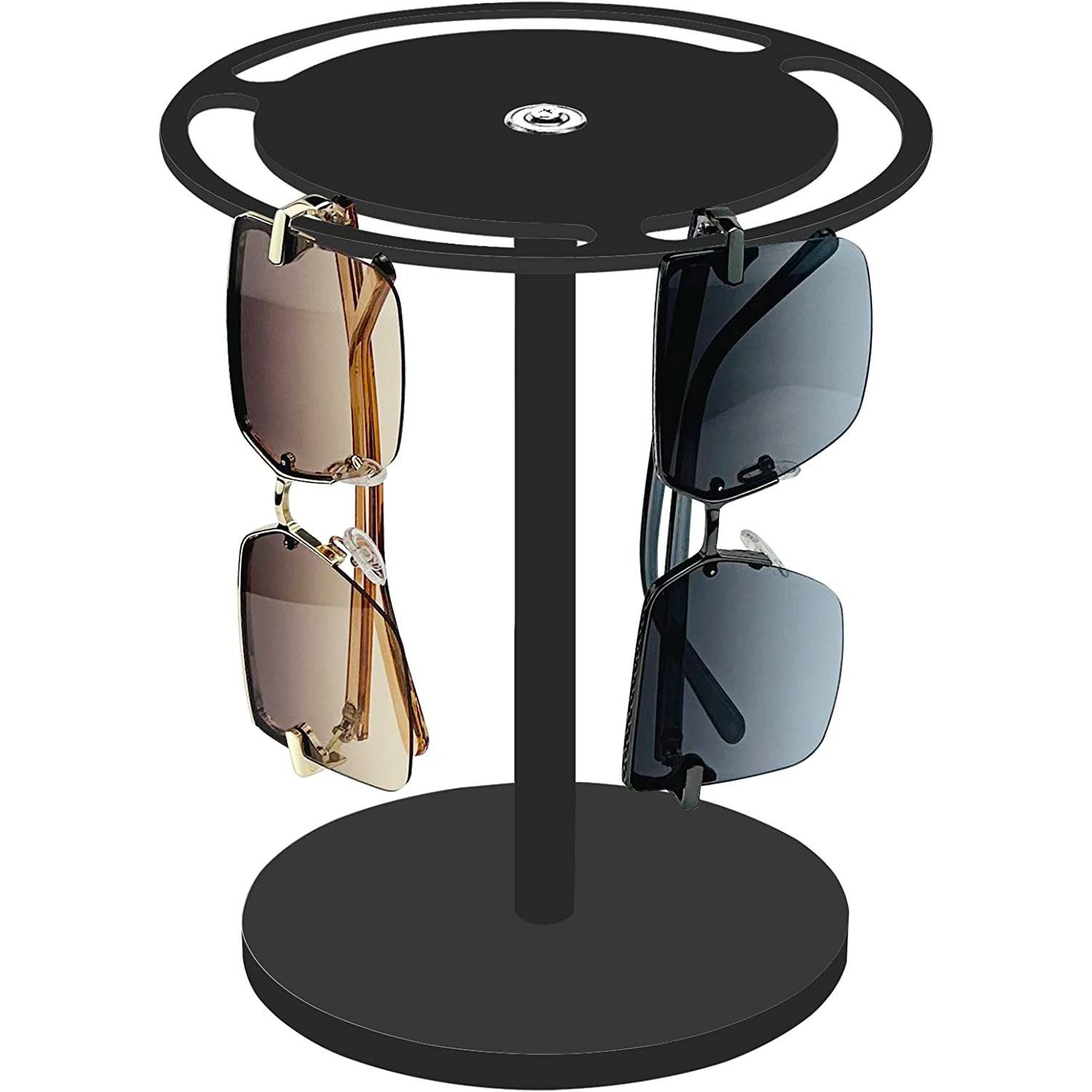 TOPMELON Brillenetui Acryl-Sonnenbrillenhalter, 360° Drehung Brillenständer