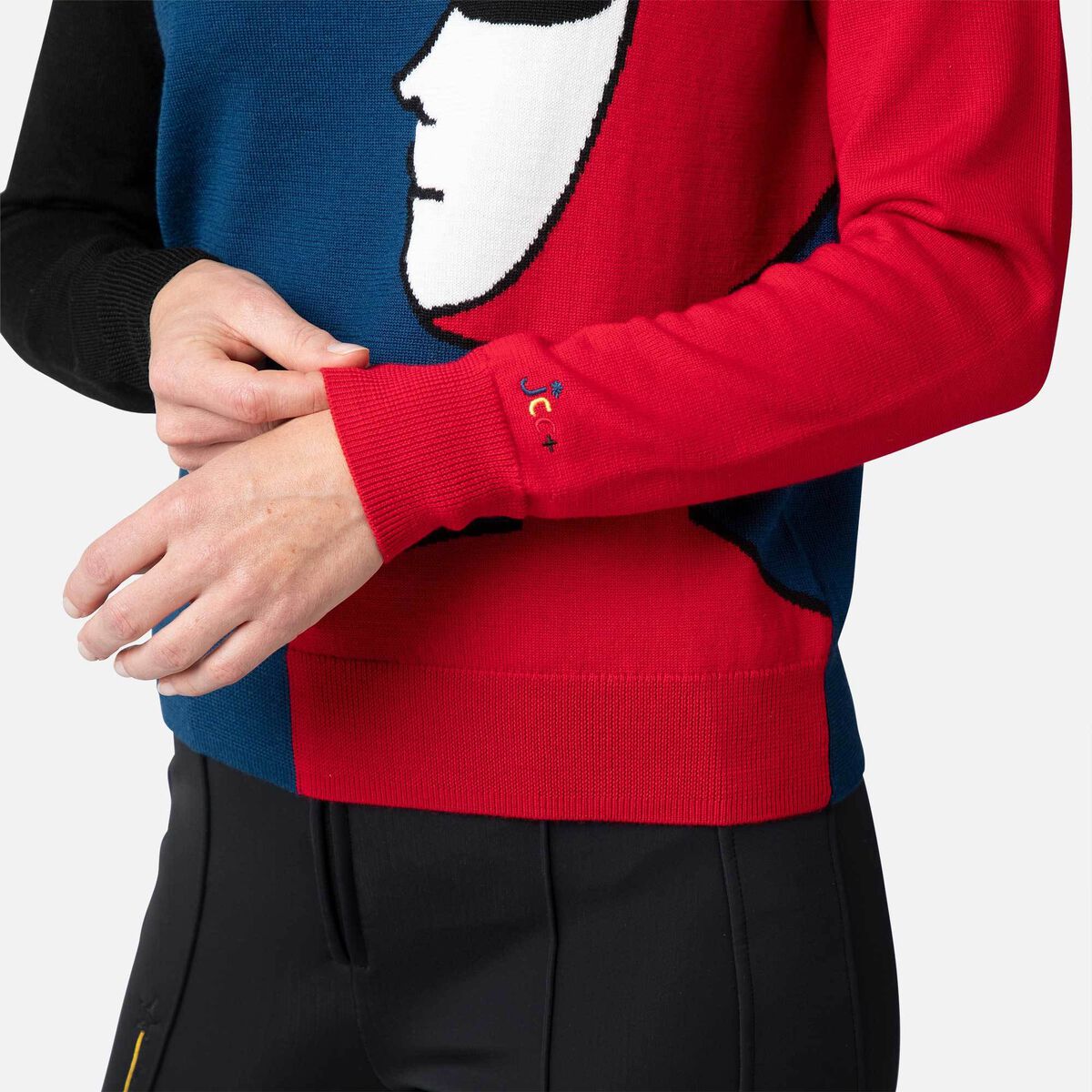 JCC Color Block Damenoberteil mit Rundhalsausschnitt