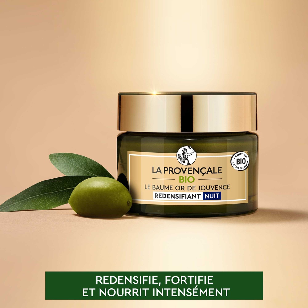 La Provençale Le Baume Nuit Or de Jouvence Redensifiant 50ml Baume Nuit Redensifiant Peaux Matures certifié bio
