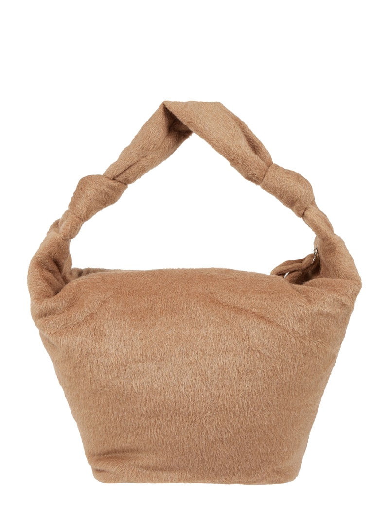Shopper aus Kunstfell Modell 'Irina' in cognac