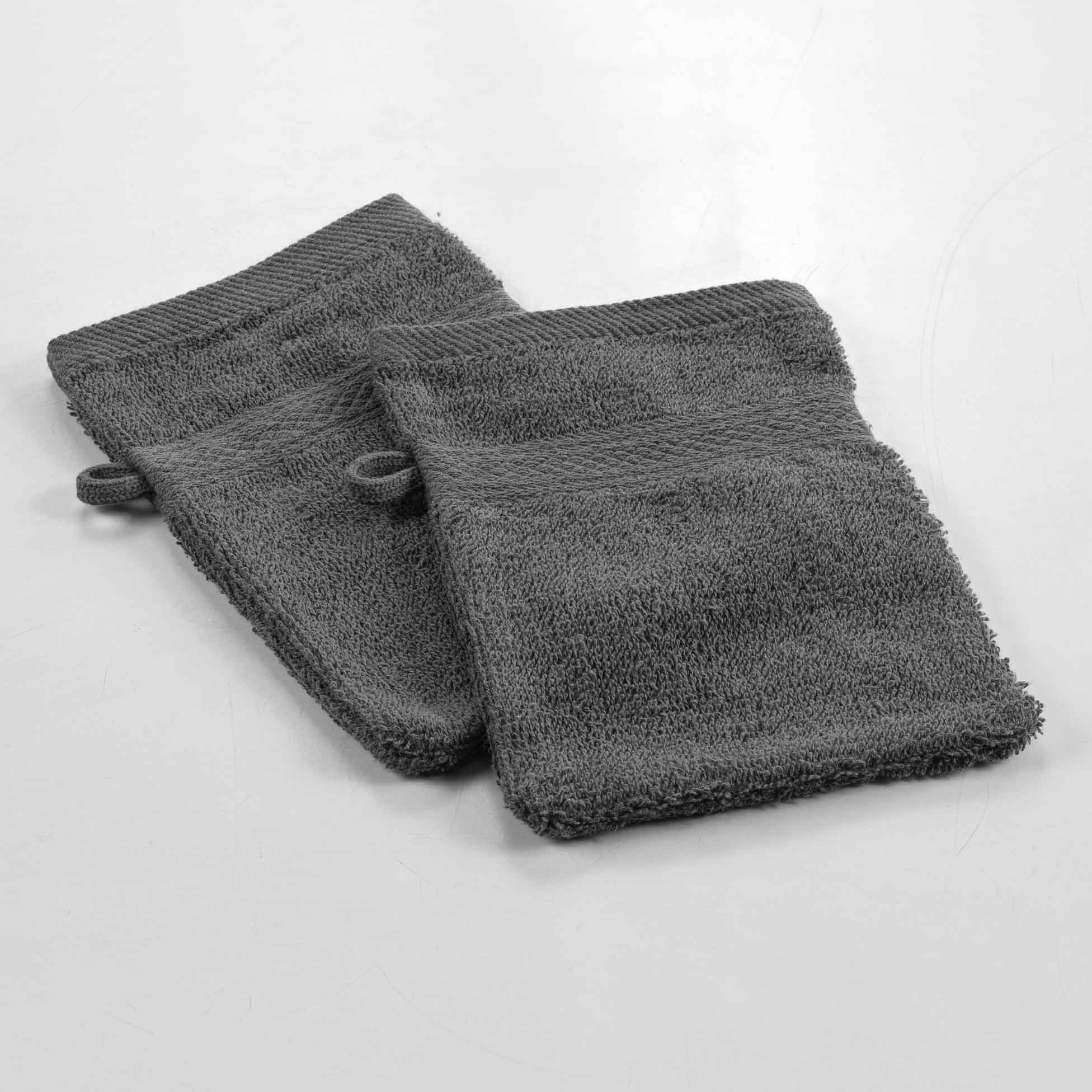 dynamic24 Waschhandschuh douceur d`ìnterieur, Waschhandschuhe 2er Set Waschlappen Seiftücher Lappen Handschuhe