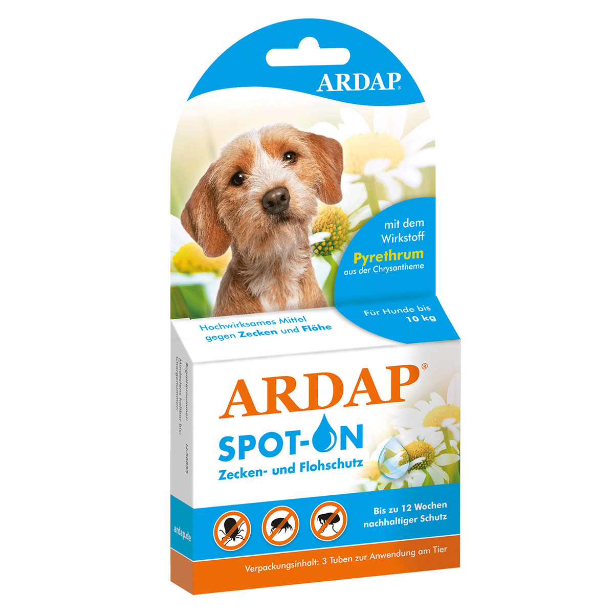 Der Ardap Spot-On schützt Hunde sicher vor Zecken und Flöhen.