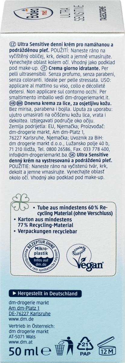 Gesichtscreme Ultra Sensitive, 50 ml