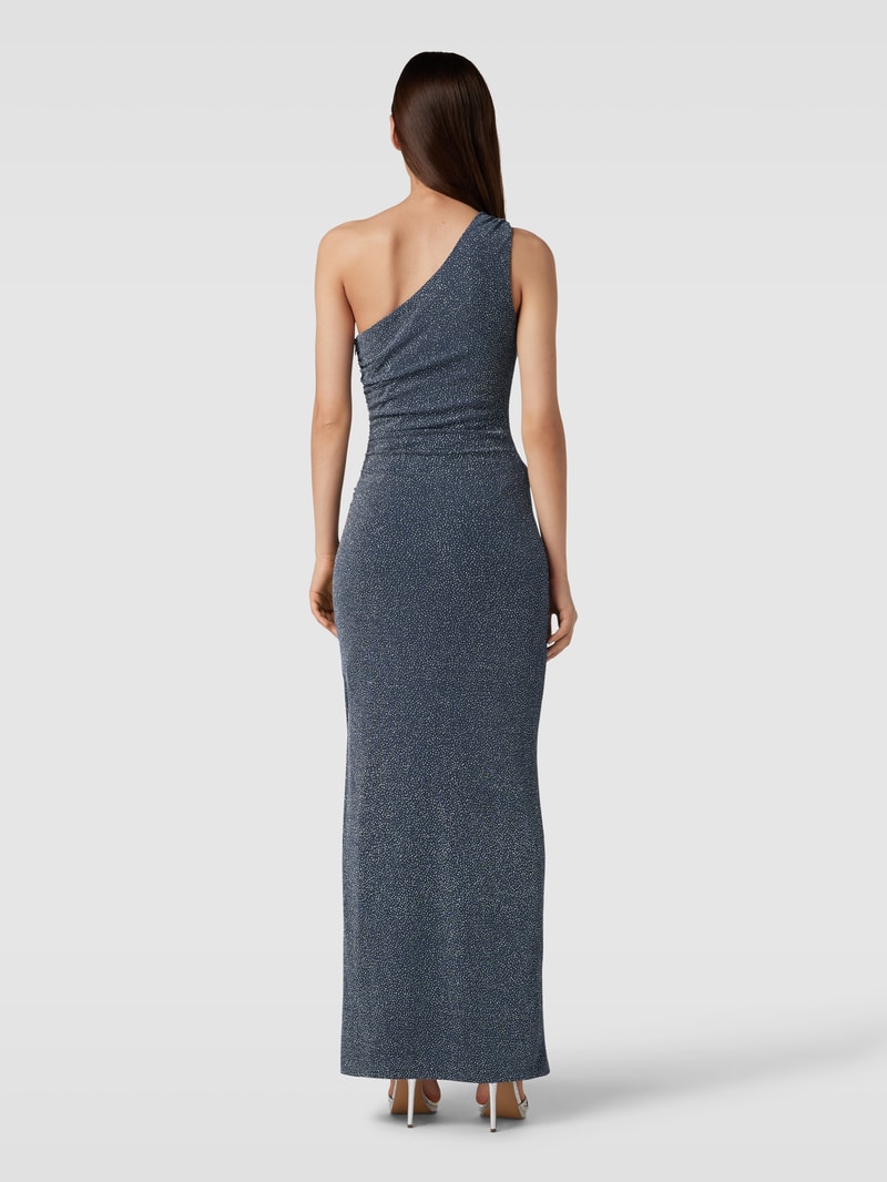 Abendkleid mit Effektgarn in graphit