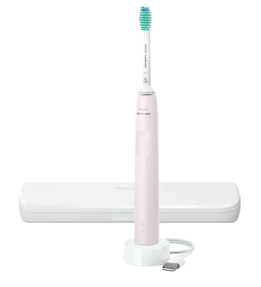 Philips Sonicare + путна футрола серије 3100 розе Hx3673/11