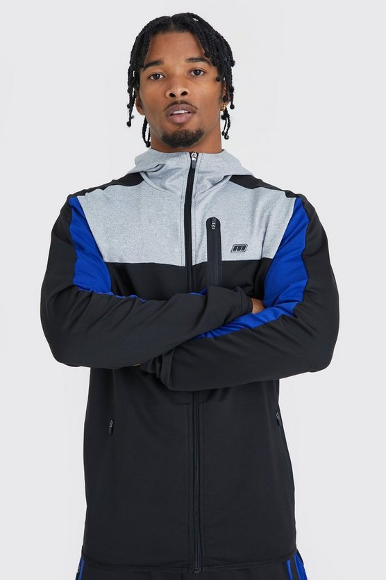 Man Active Hoodie mit Reißverschluss