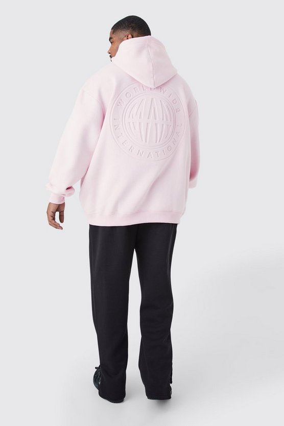 Plus Oversize Man Worldwide Hoodie