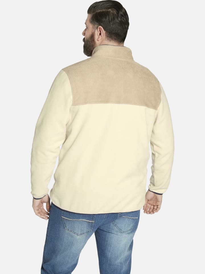 Charles Colby Fleece-Sweatshirt DUKE DILLEN in wollweiß günstig kaufen