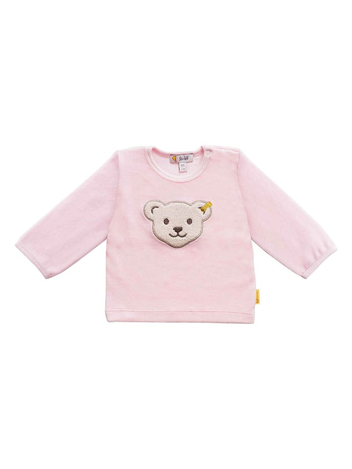 Steiff 3tlg. Outfit in Rosa/ Weiß günstig kaufen