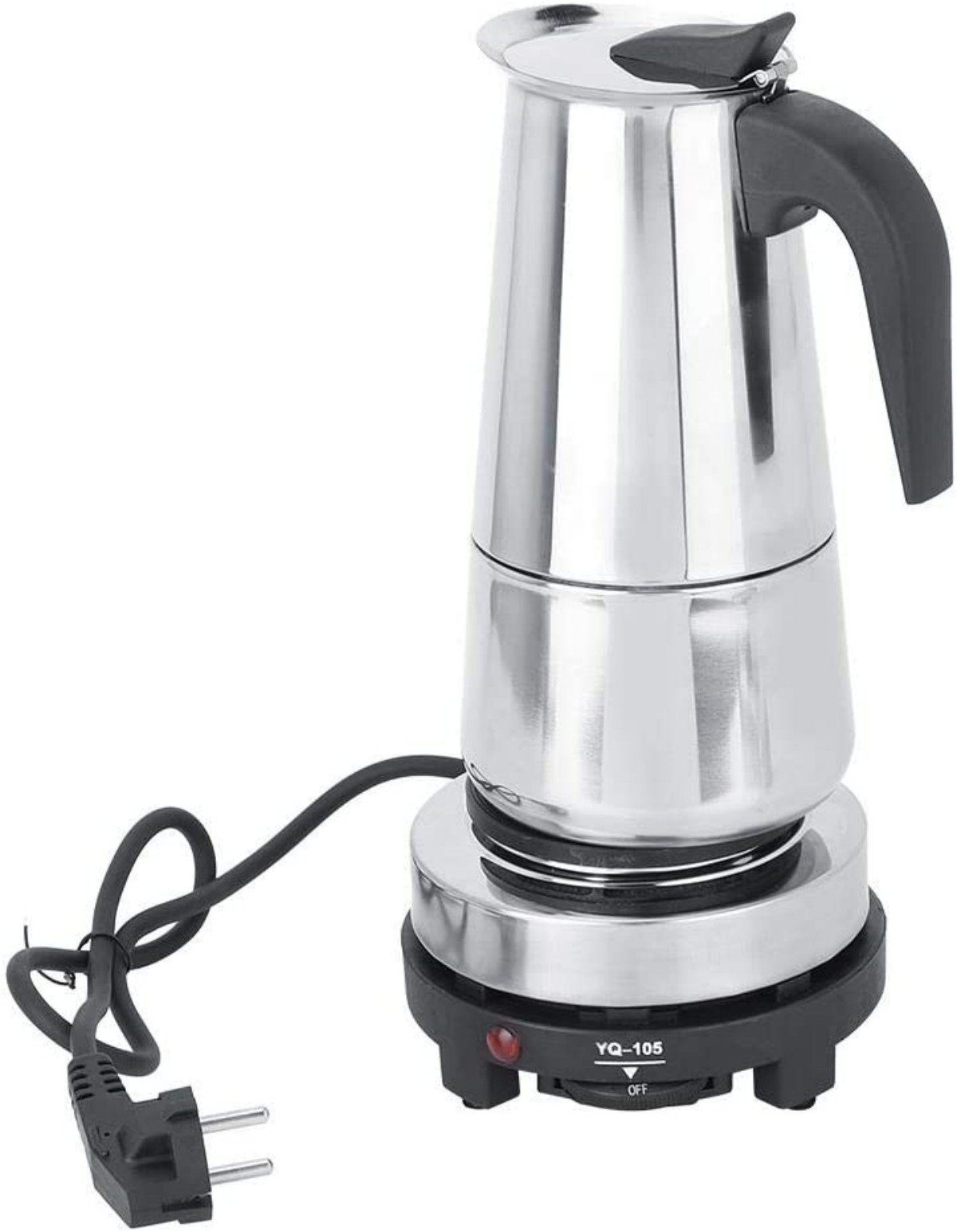 Welikera Espressomaschine 200ml Espressokanne Espressokocher Elektrisch Kaffeekocher, 0.2l Kaffeekanne