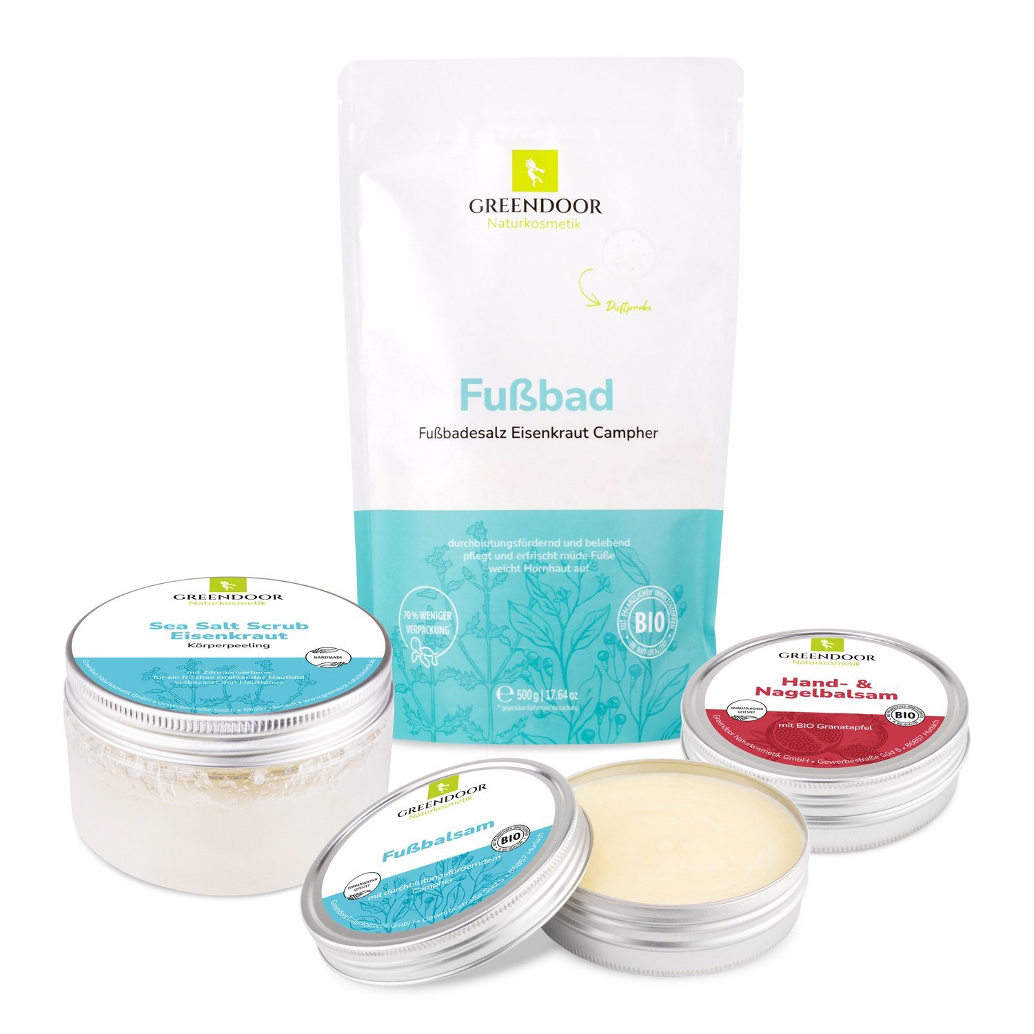 GREENDOOR Pflege-Geschenkset Hand- und Fußpflegeset