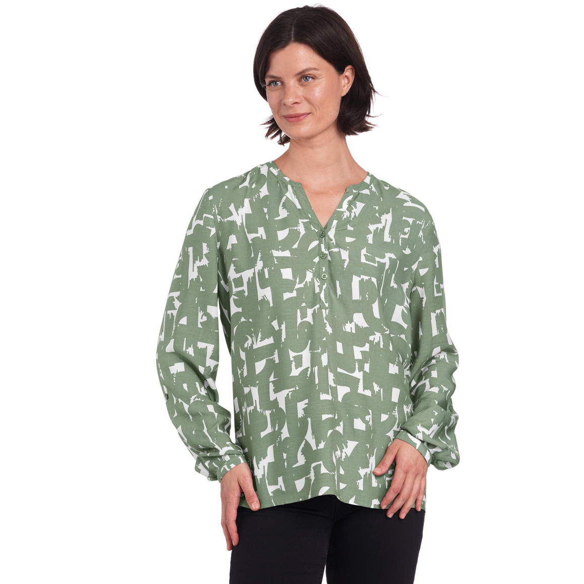 Damen Bluse mit Allover-Muster