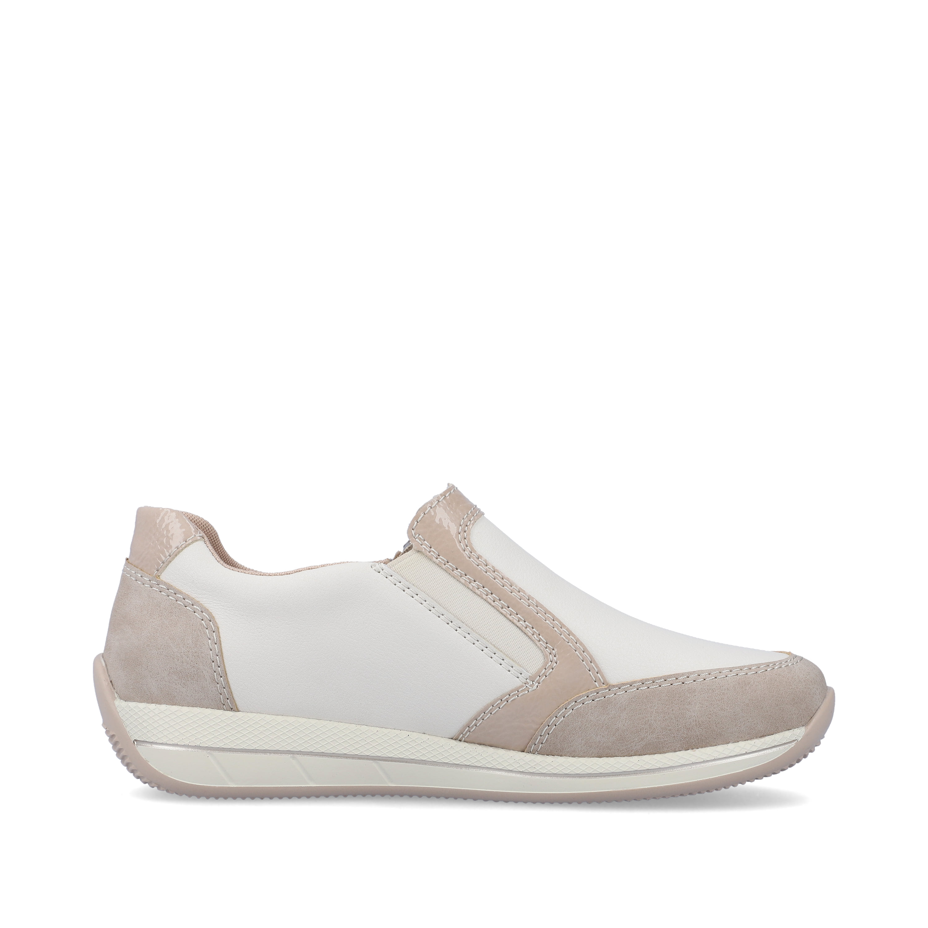 Rieker Damen Slipper cremeweiß