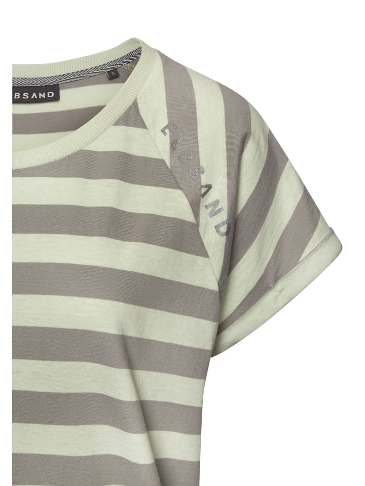 ELBSAND T-Shirt in pastellgrün-grau günstig kaufen