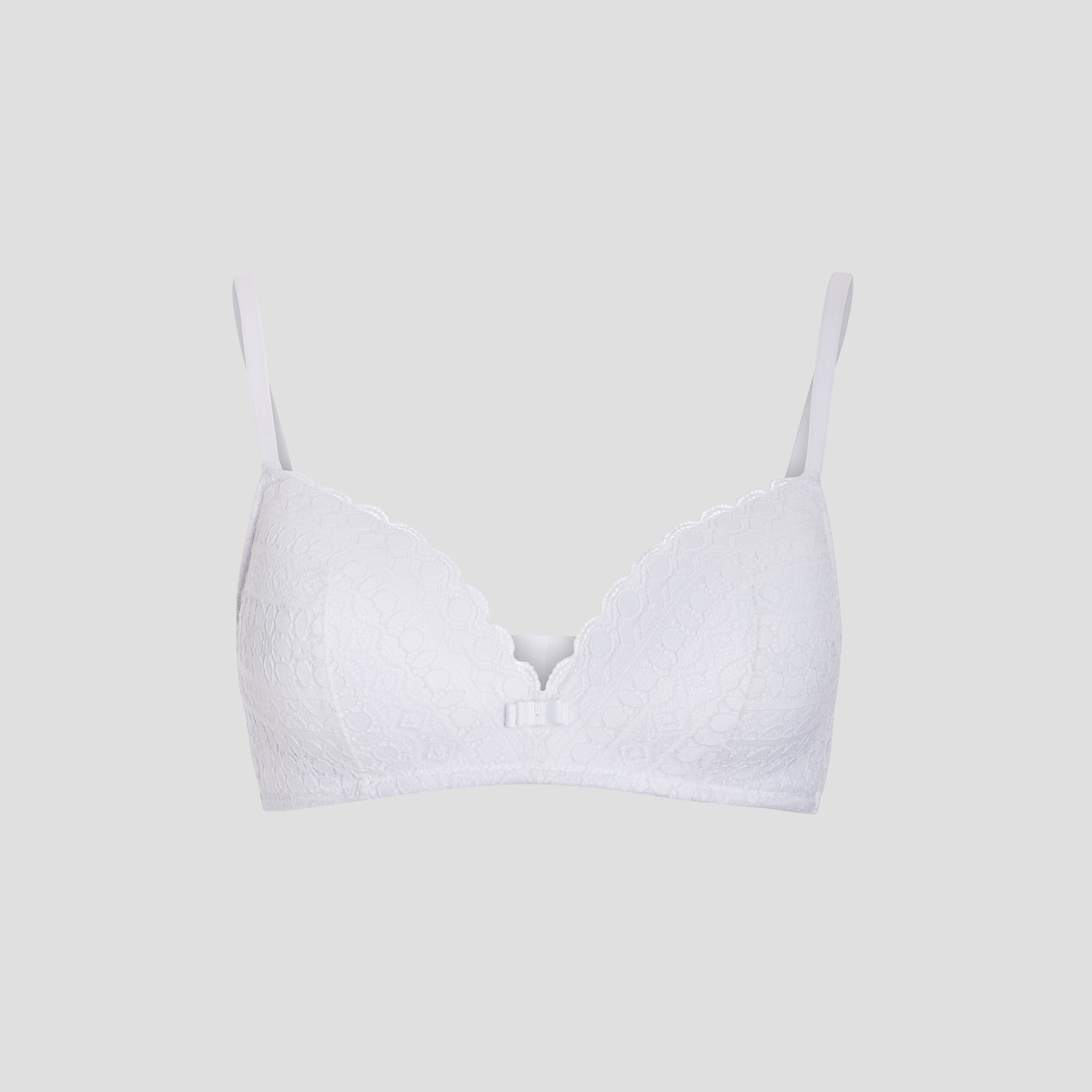 Soutien-gorge triangle dentelle blanc femme | La Halle