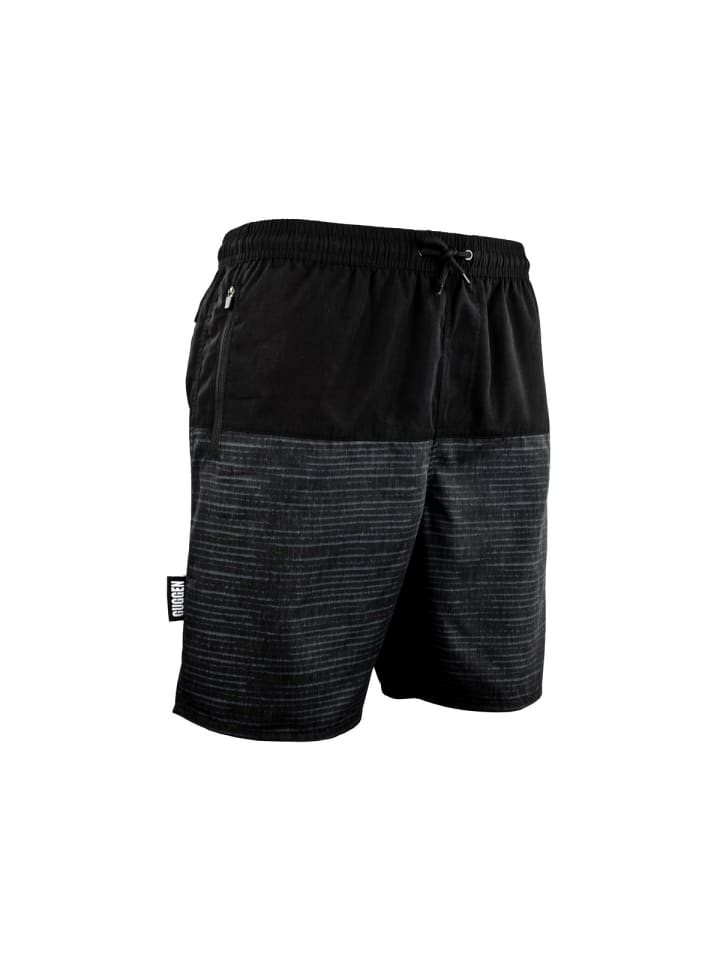 GUGGEN MOUNTAIN Badehose für Herren in schwarz in schwarz günstig kaufen