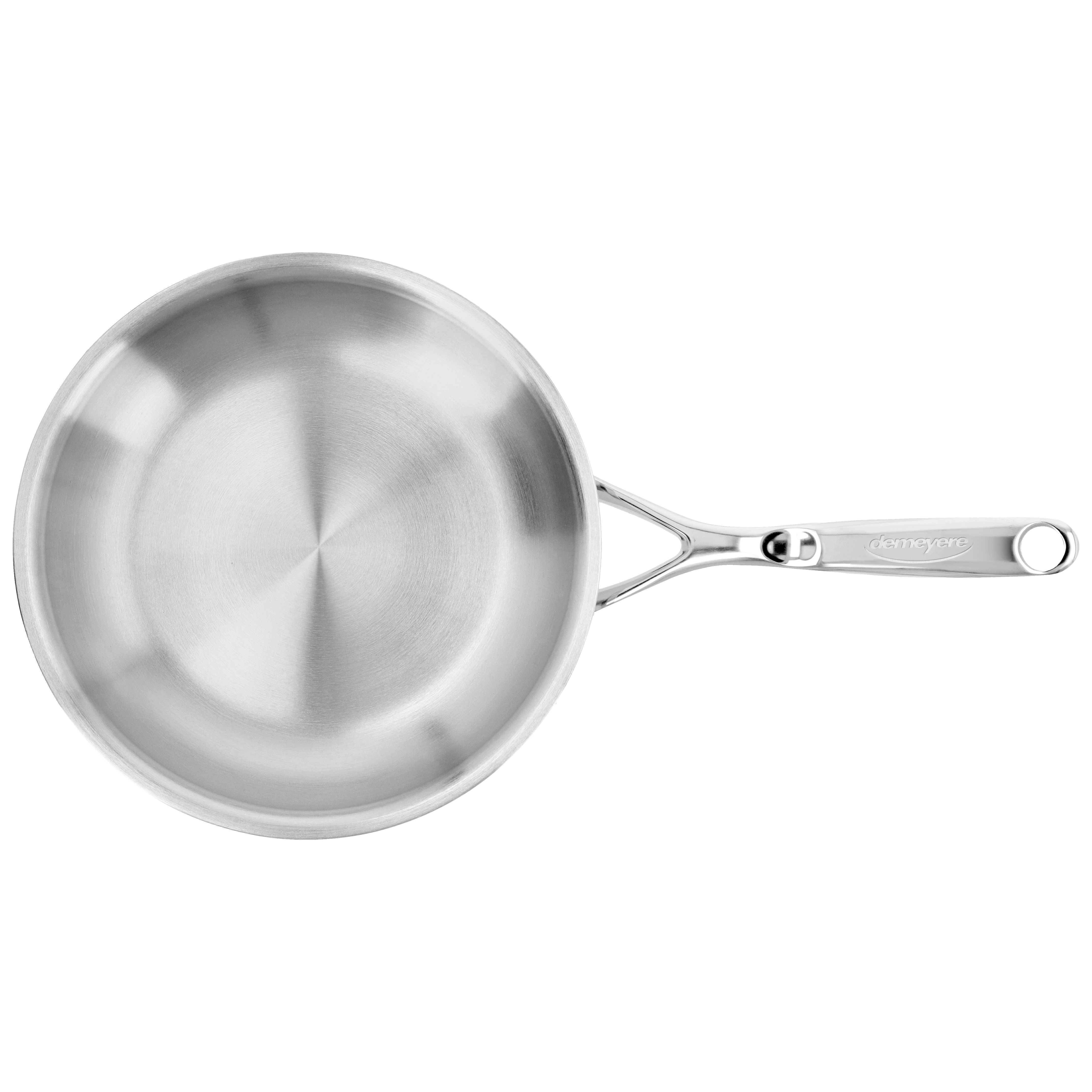 Bratpfanne 24 cm, 18/10 Edelstahl, Silber