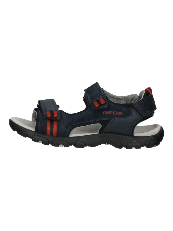 Geox Sandalen in Navy/Rot günstig kaufen