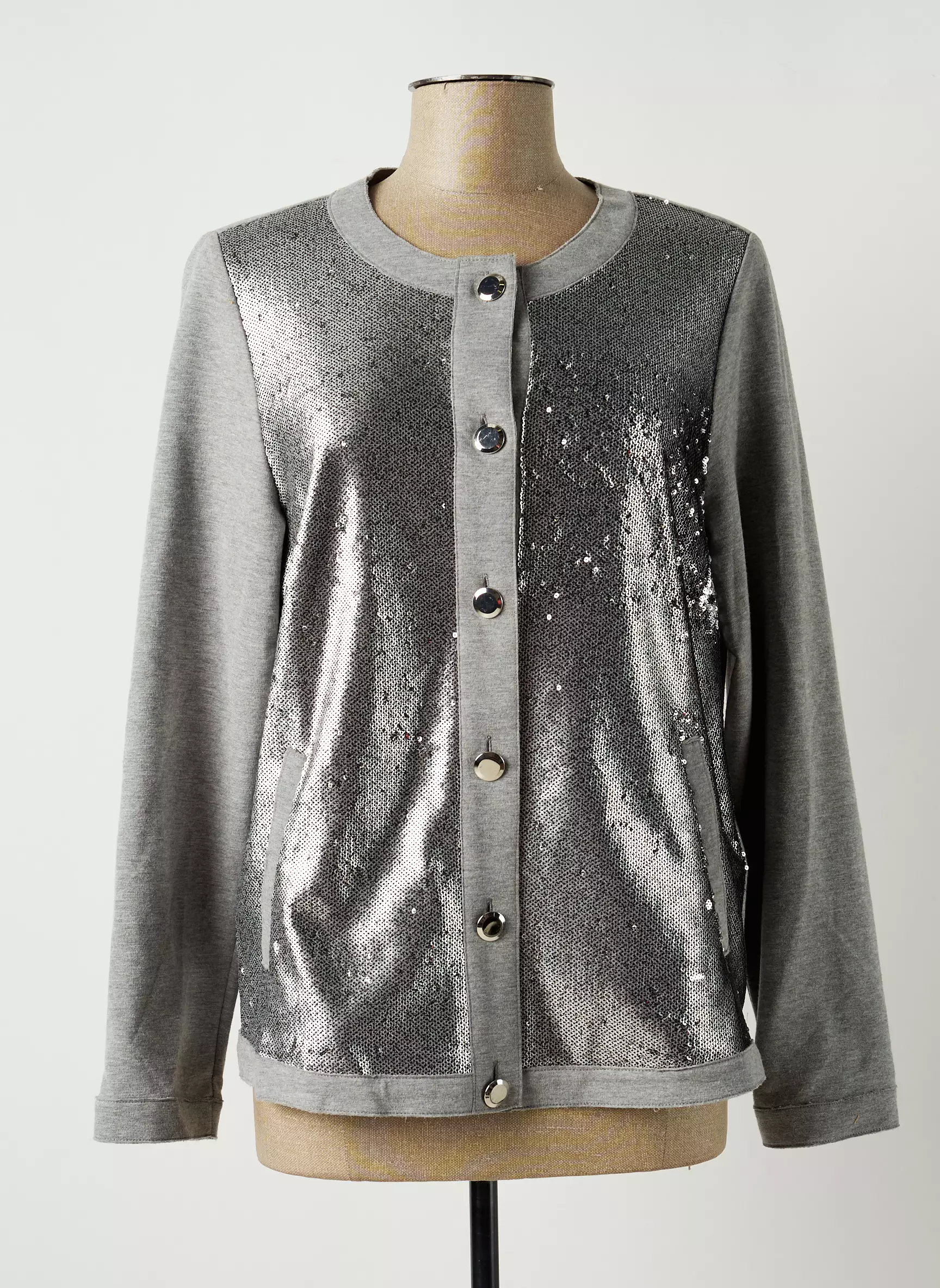 Chalou Vestecasual Femme couleur gris