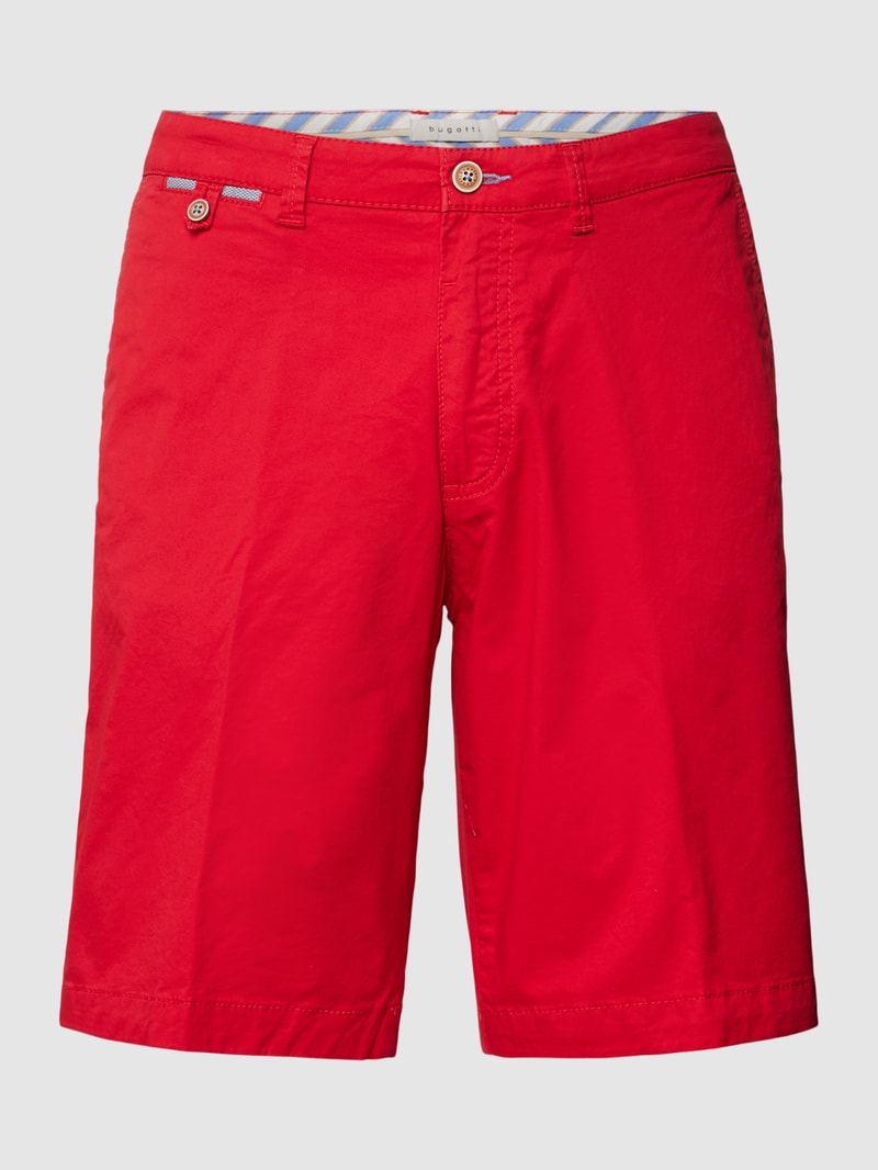 Bermudas mit 5-Pocket-Design in rot