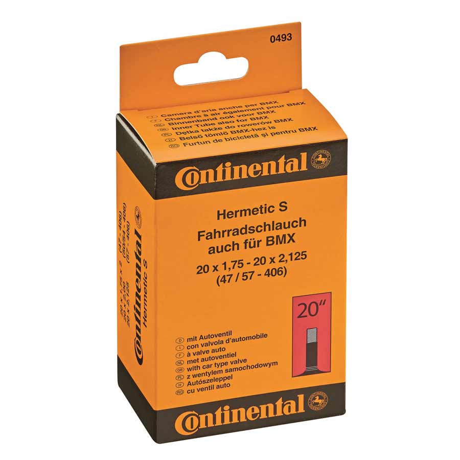 Fahrradschlauch Hermetic S von Continental, 20 Zoll, 20x1,75 - 20x2,125 - ATU