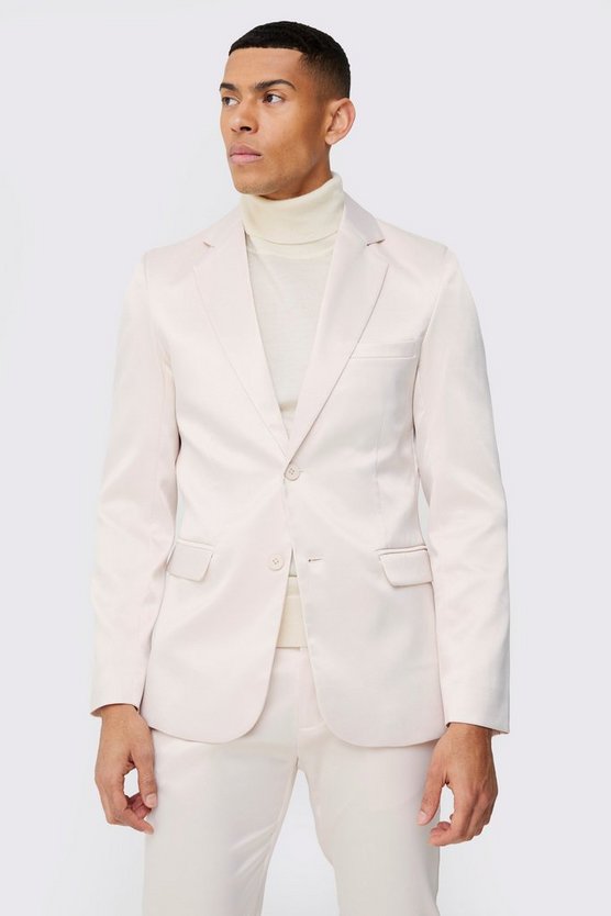 Skinny Satin-Blazer