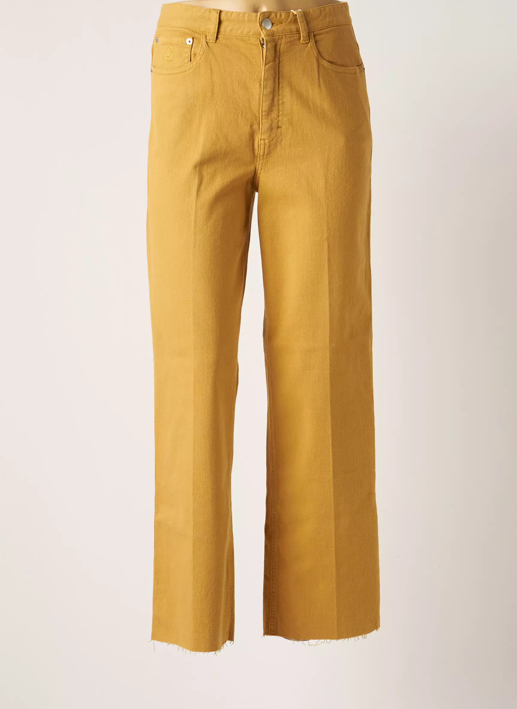 Lab Dip Paris Jeans Coupe Large Femme couleur jaune