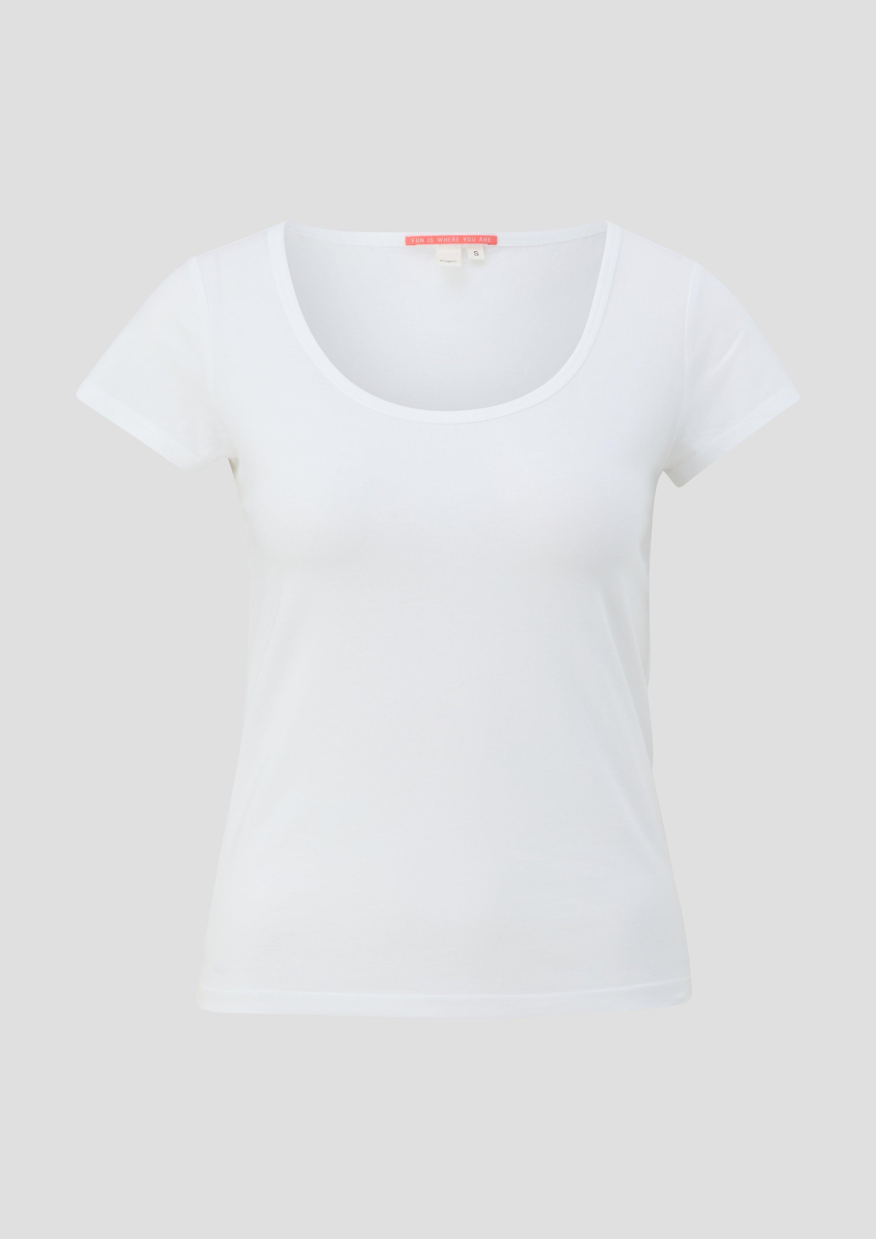T-Shirt mit U-Ausschnitt  2144036-0100