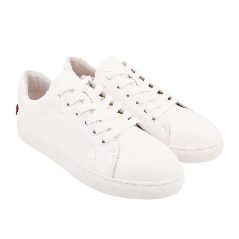 Baskets en cuir Simone glitter nuage