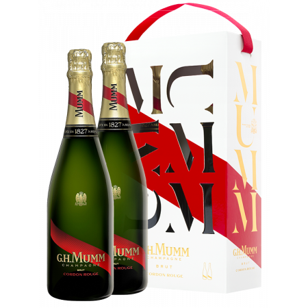 CHAMPAGNE MUMM CORDON ROUGE - COFFRET 2 BOUTEILLES
