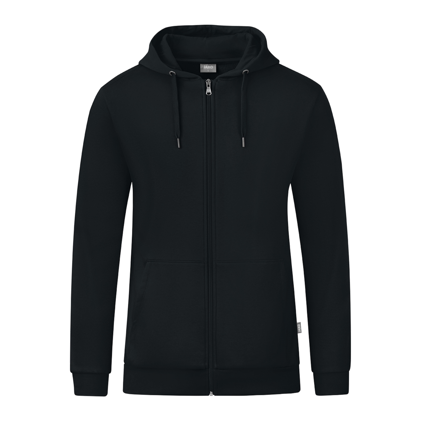 JAKO Organic Kapuzenjacke Schwarz F800