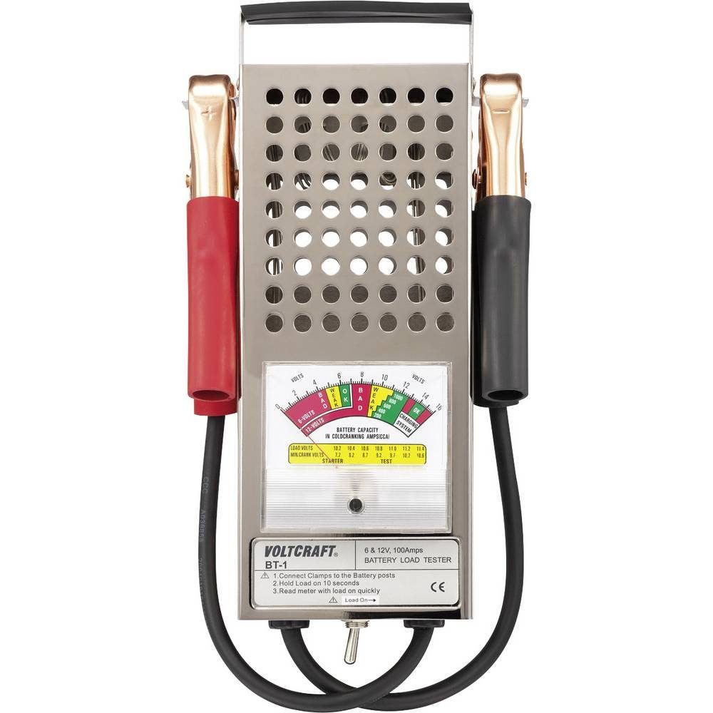 VOLTCRAFT Bleibatterietester Analog Autobatterie-Ladegerät