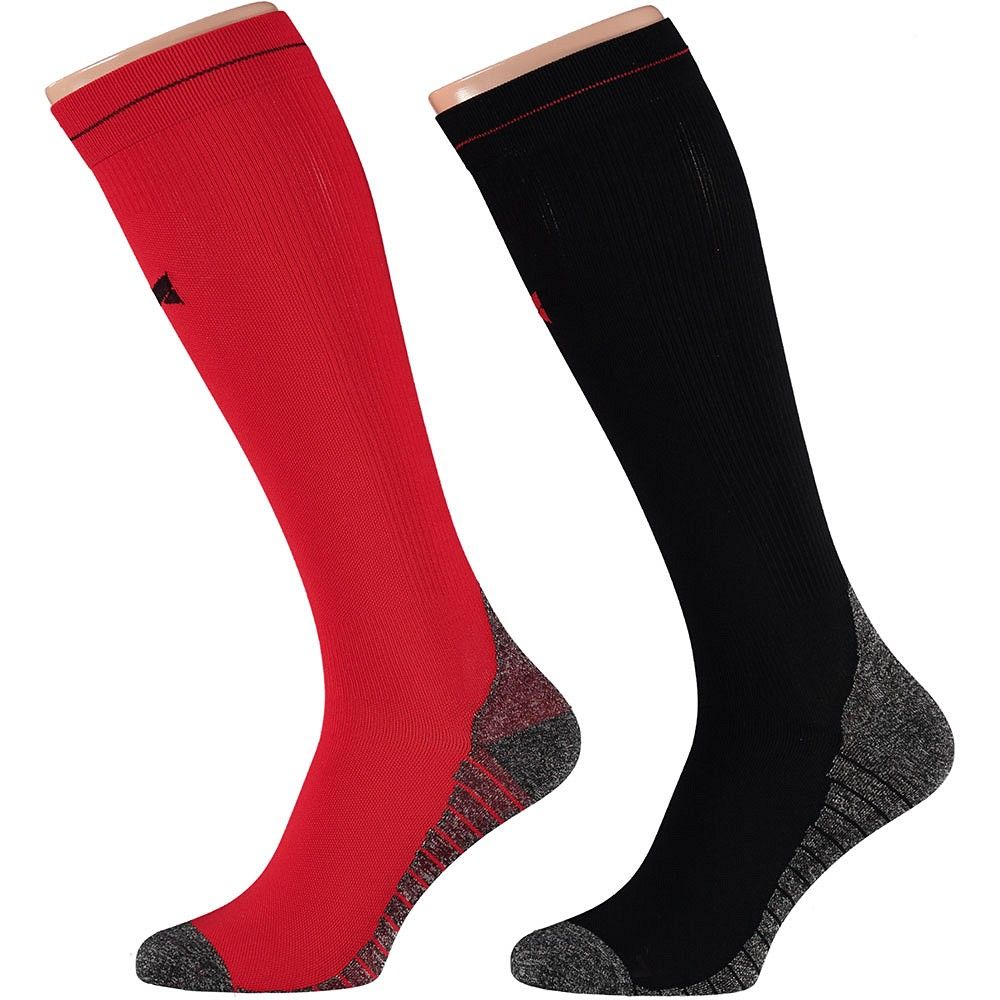 Xtreme 2 Paar Multi Red Kompressions-Laufsocken