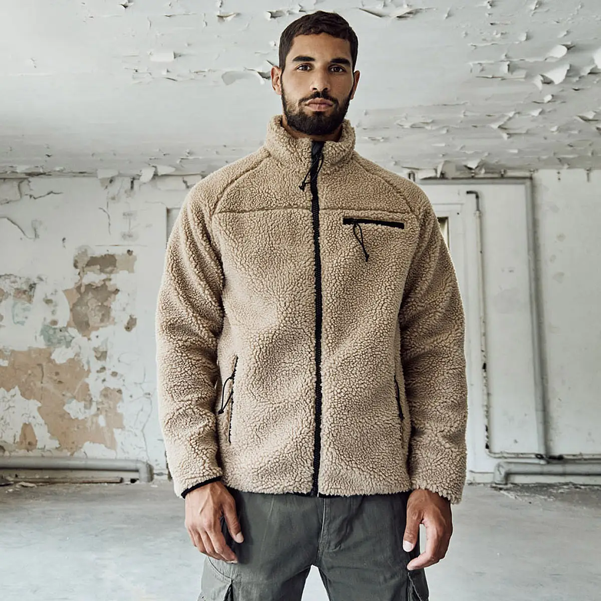 Teddyfleece Jacke camel