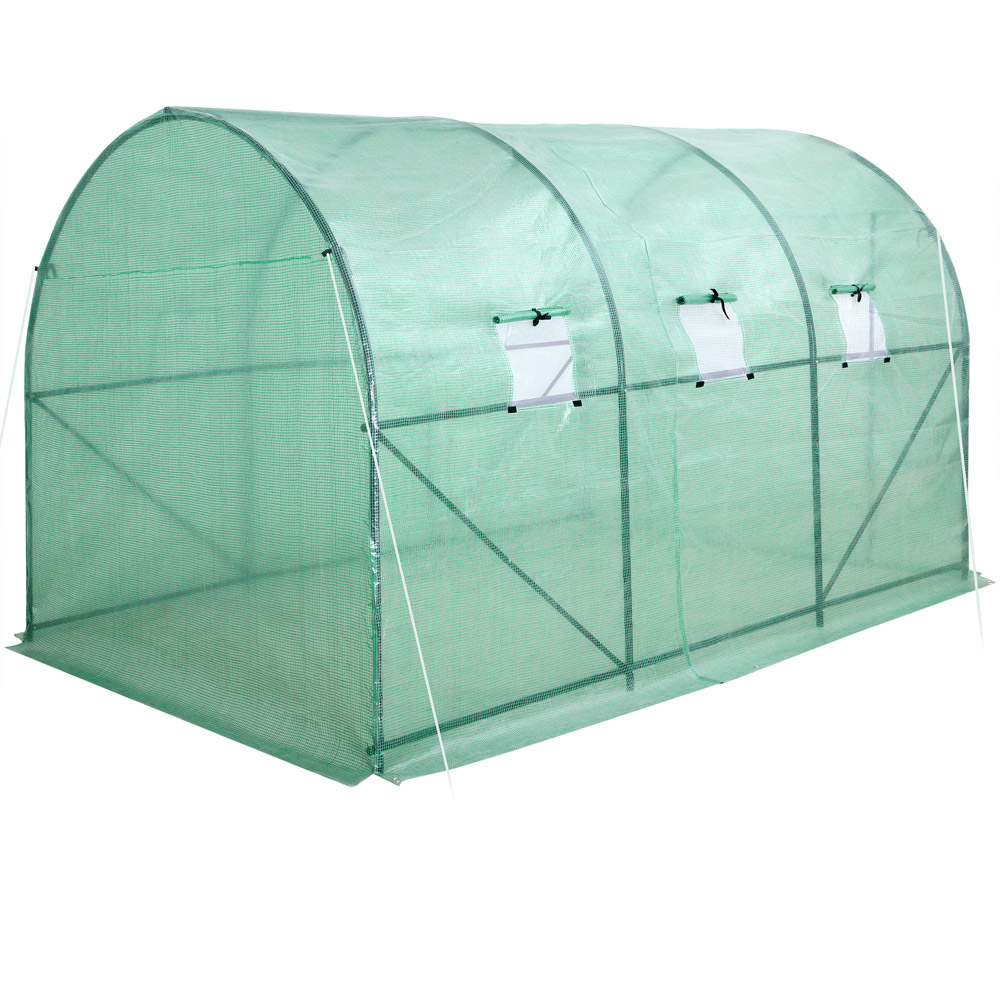 Casaria Gardebruk® Gardebruk Foliengewächshaus 350x200x200cm