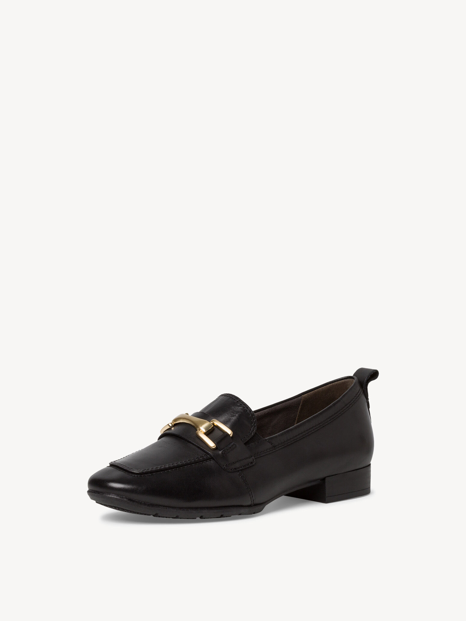 Slipper en cuir - noir