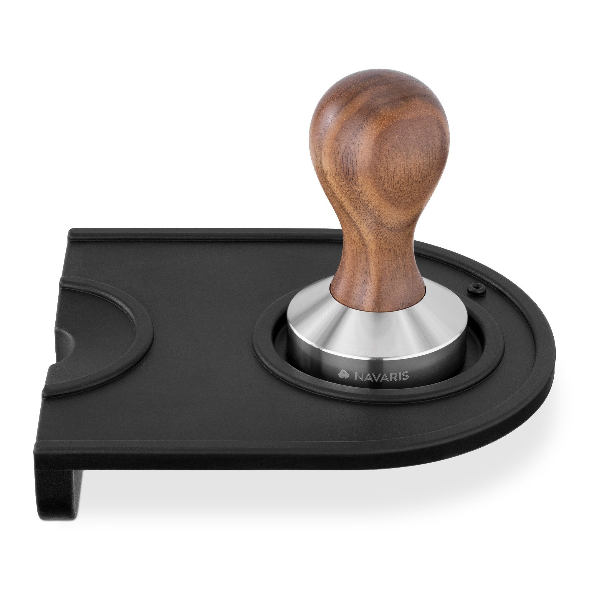 Navaris Druckbrüh-Kaffeemaschine Espresso Tamper für Kaffee 51mm - Stempel Stampfer für Siebträger