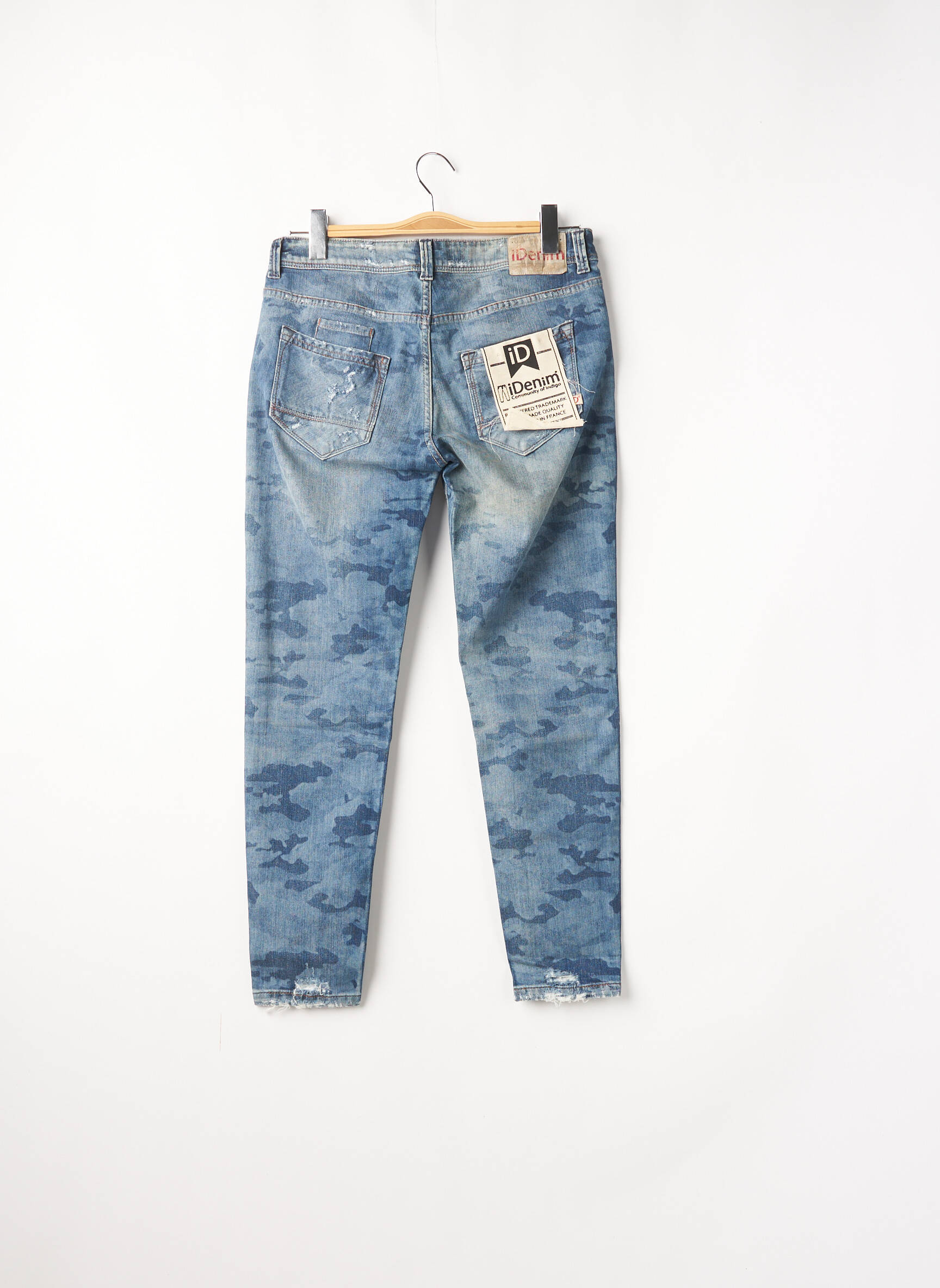 Idenim Jeans Boyfriend Femme couleur bleu
