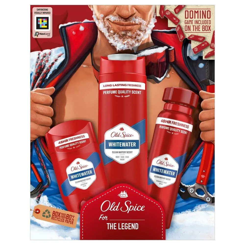 Σετ Old Spice Alpinist (αποσμητικό σπρέι και στικ + αφρόλουτρο Whitewater)