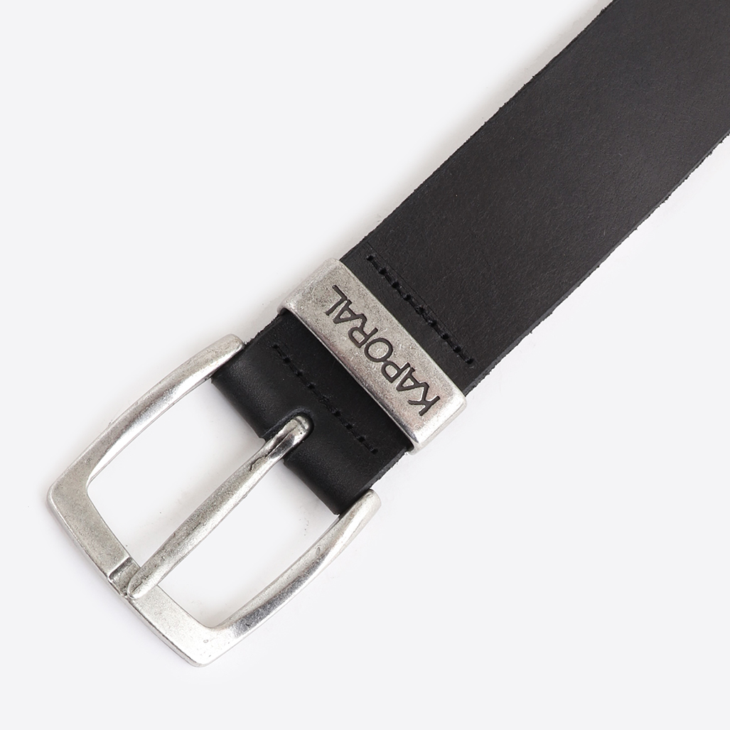 HEDAS  Ceinture en cuir noir Homme