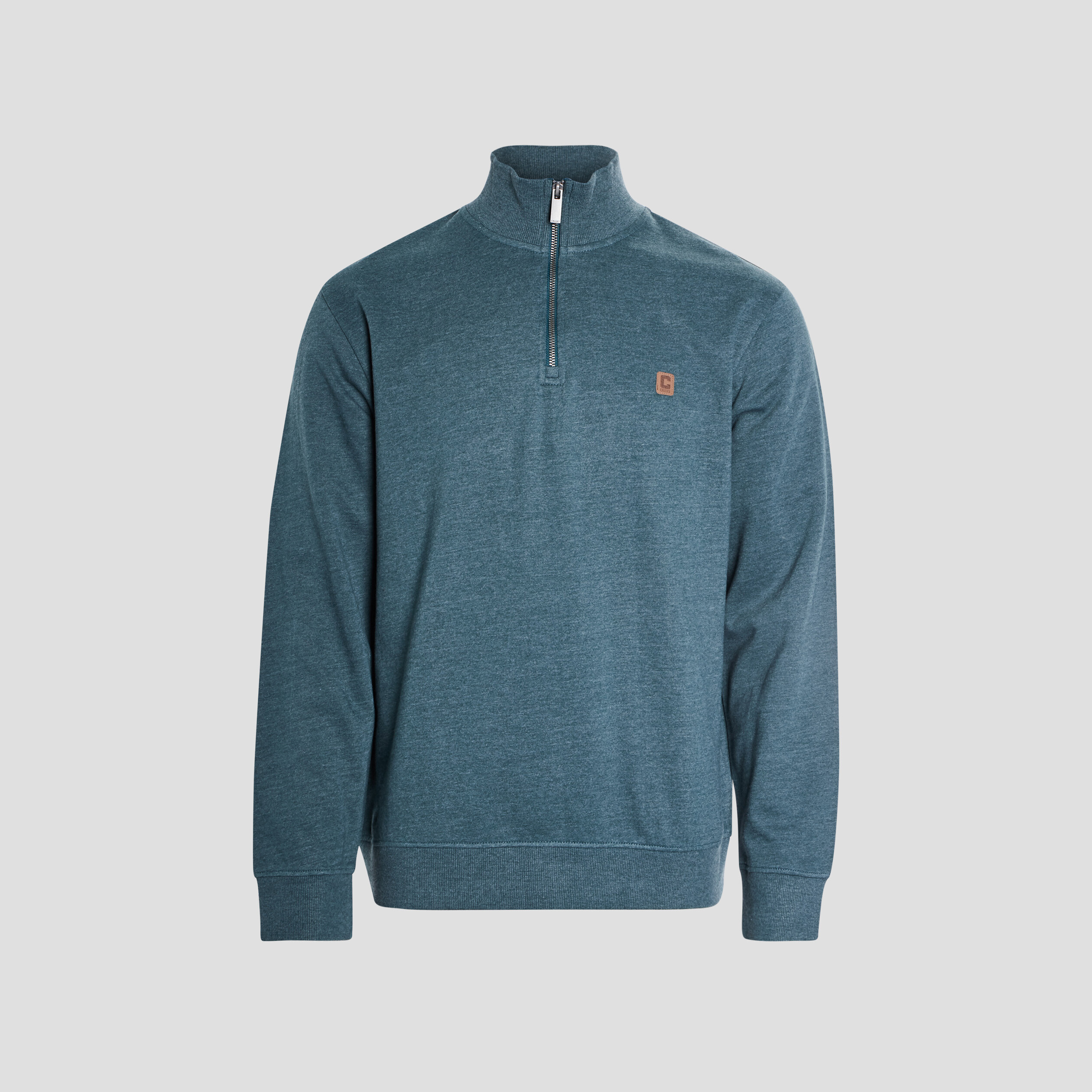 Sweat à col montant Creeks vert homme | La Halle